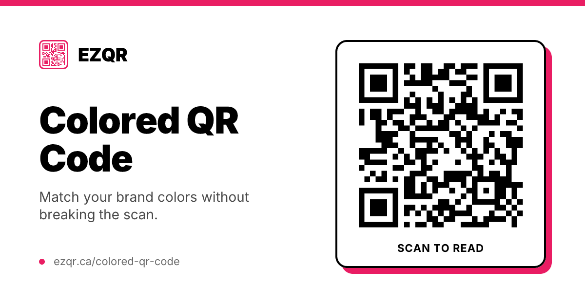 How to Make a Colored QR Code That Still Scans
