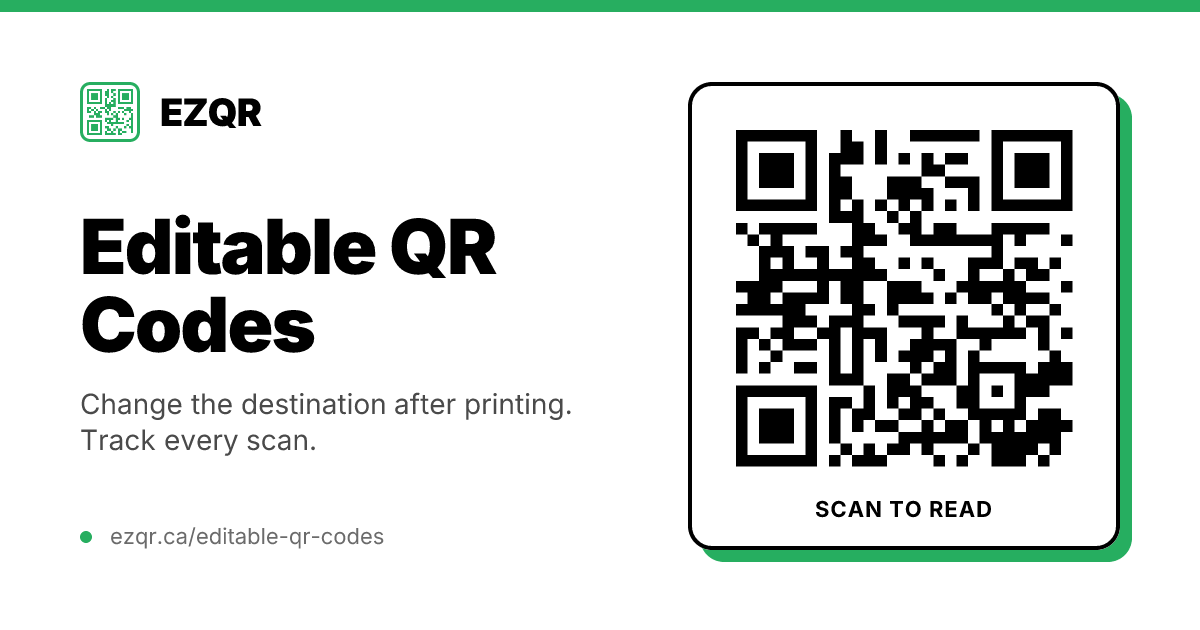 How to Make an Editable QR Code
