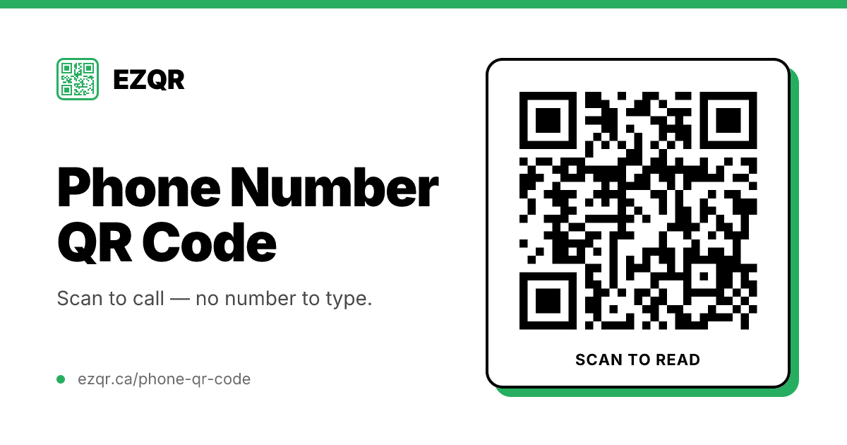 How to Make a Phone Number QR Code