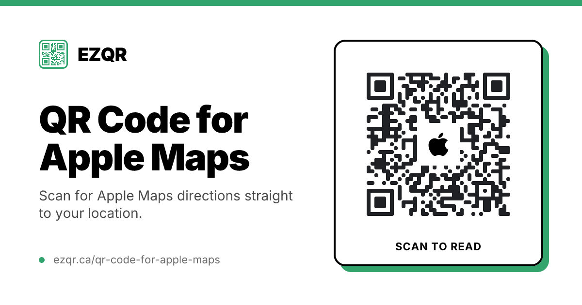 How to Make an Apple Maps QR Code