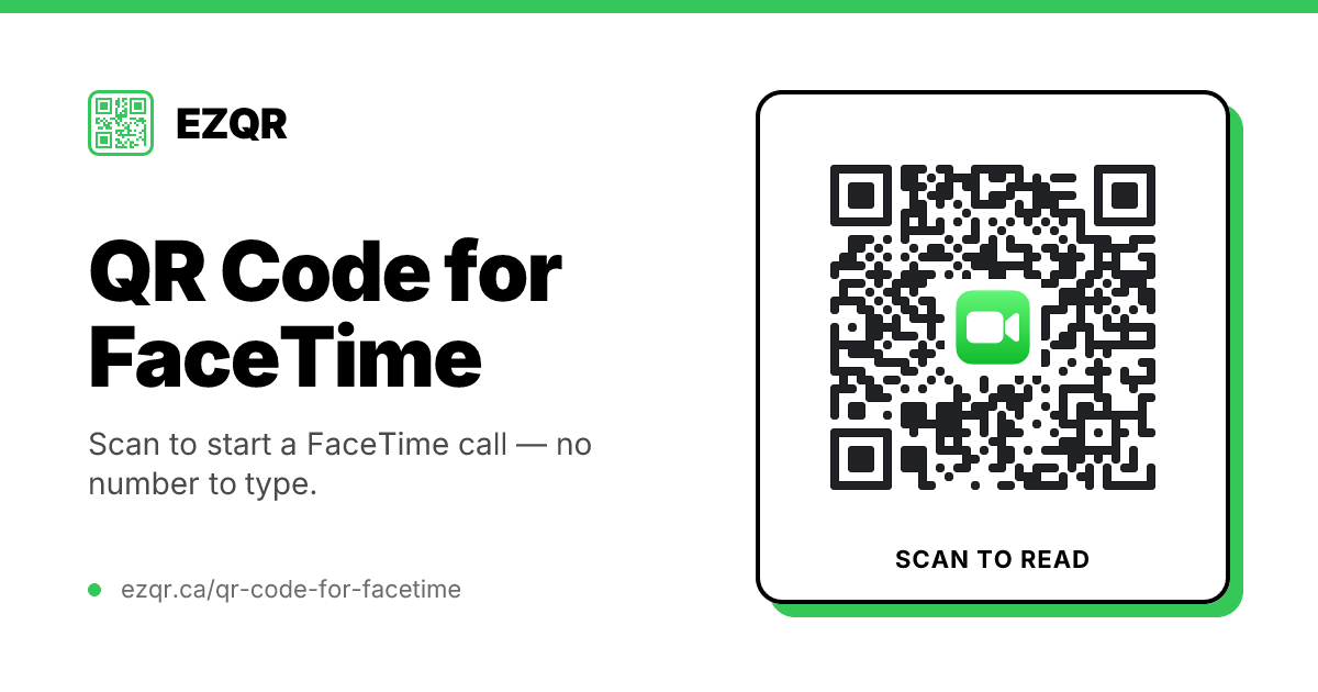 How to Make a FaceTime QR Code