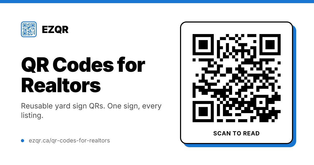 How to Set Up a Reusable Listing QR Code