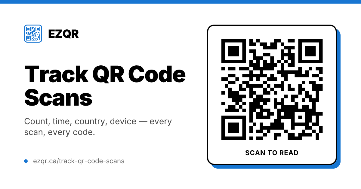 How to Track Every Scan of Your QR Code