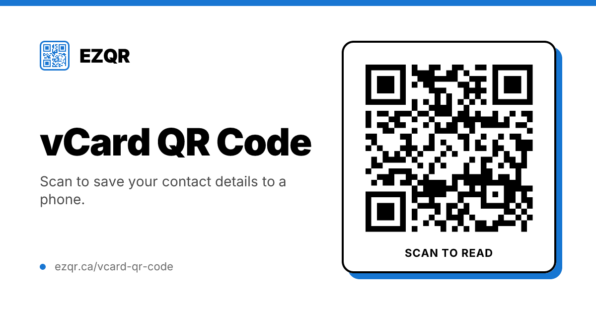 How to Make a Contact (vCard) QR Code