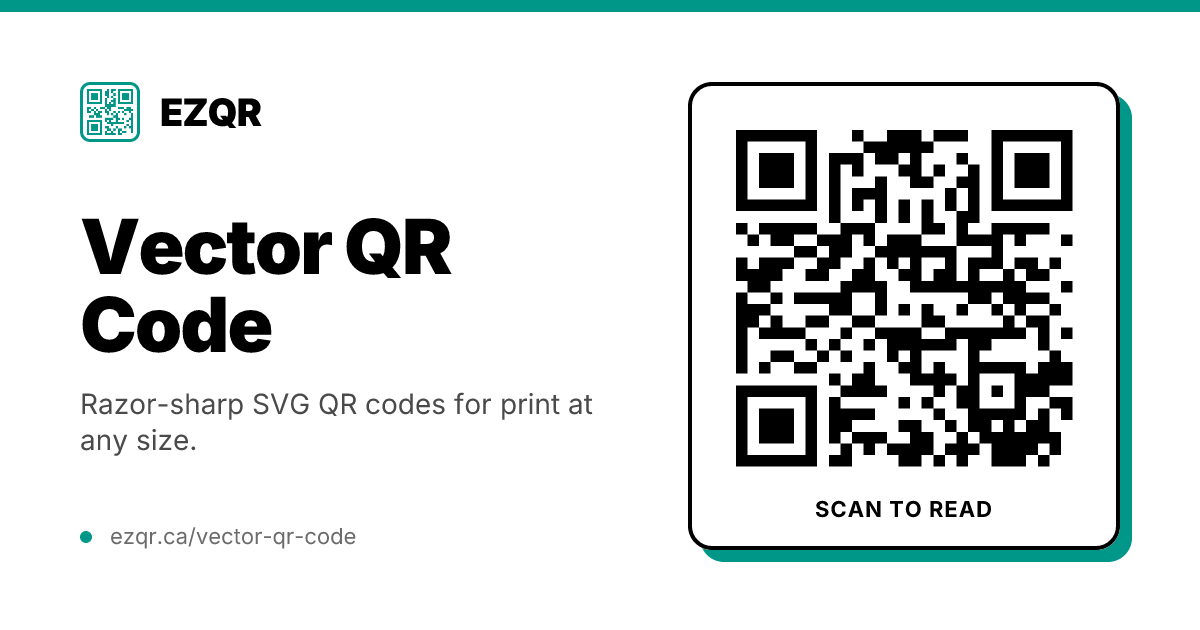 How to Make a Vector QR Code